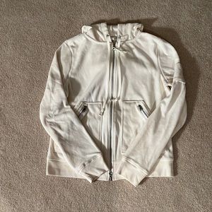 Banana Republic velour white hoodie